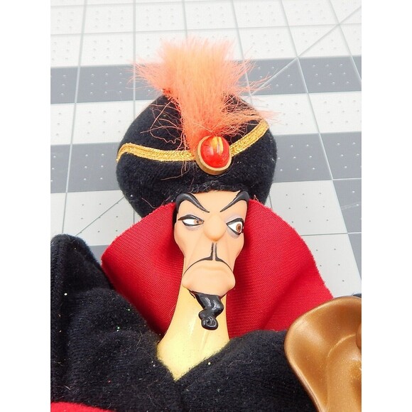 Disney JAFAR Plush Doll With Tags Cobra Staff by Applause Aladdin 1993 - Picture 2 of 8